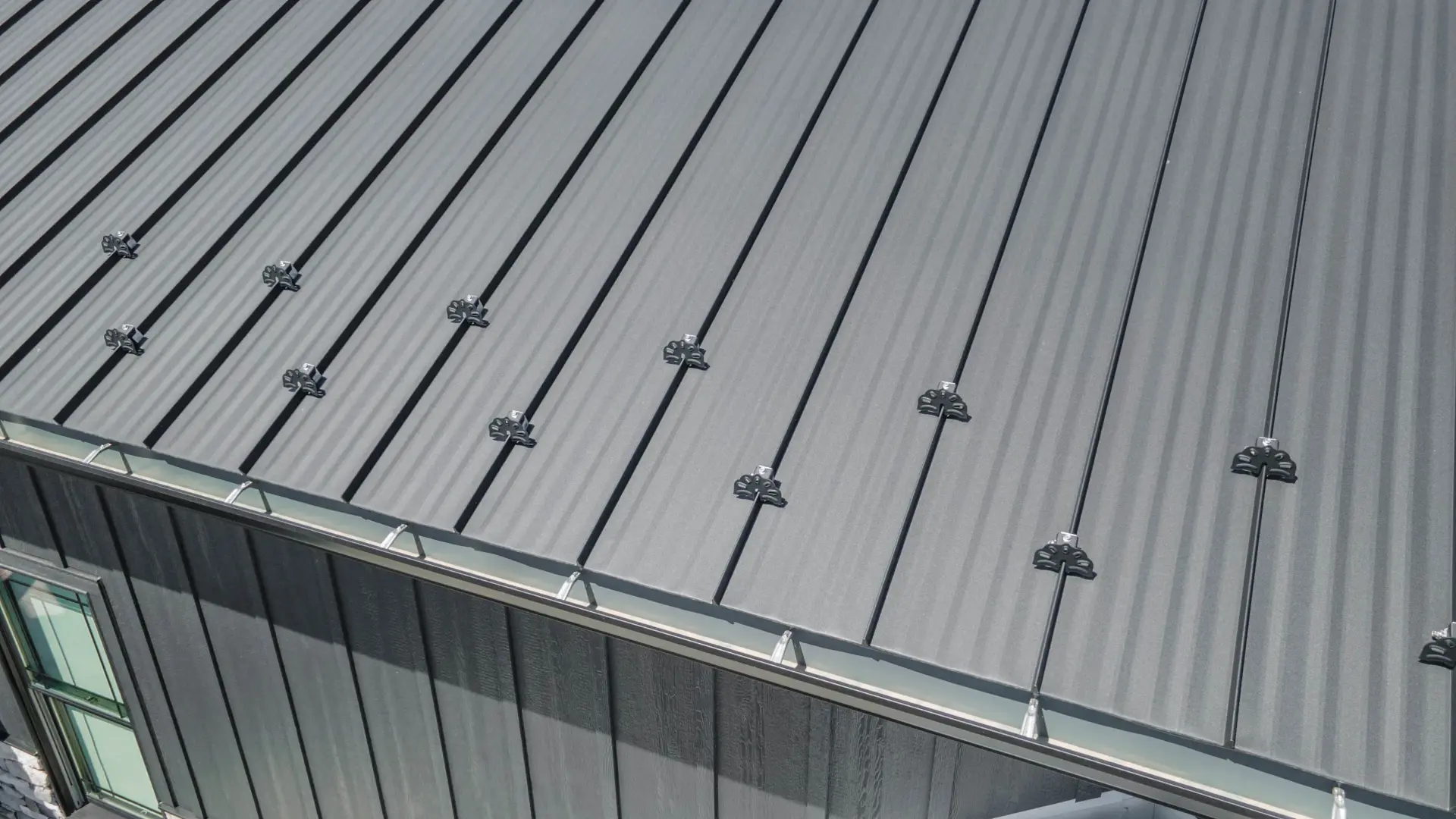 metal roof with snow guards